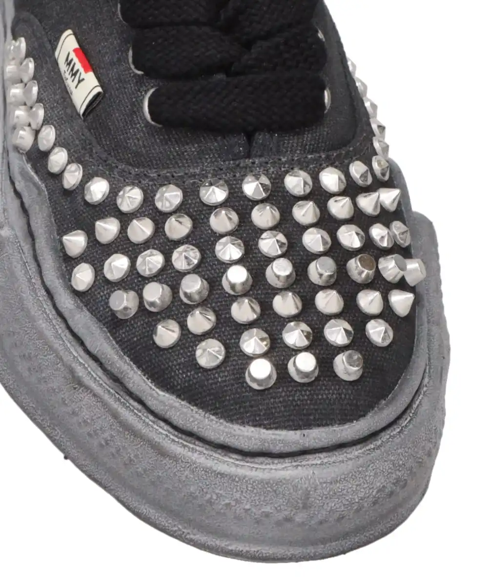 BAKER/ORIGINAL SOLE STUDDED CANVAS LOW-TOP SNEAKER